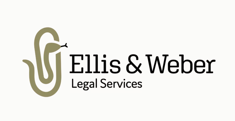 Classy and modern Logo for Ellis Weber Law Firm.