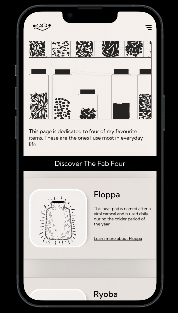 Screendesign, Prototype for an App, Animations